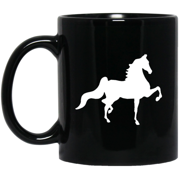 American Saddlebred (white) BM11OZ 11oz Black Mug