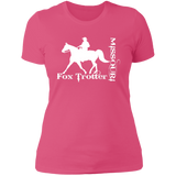 MISSOURI FOX TROTTER (white) 4HORSE NL3900 Ladies' Boyfriend T-Shirt