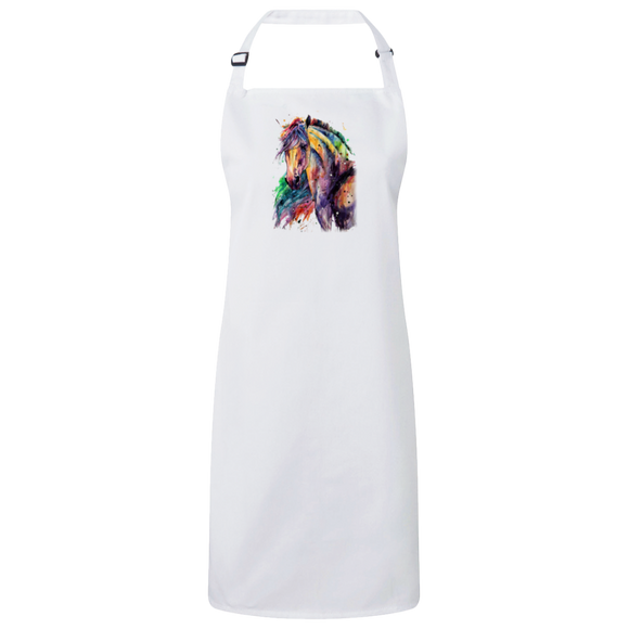 EQUINE ABSTRACT 1 4HORSE RP150 Sustainable Unisex Bib Apron