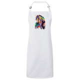 EQUINE ABSTRACT 1 4HORSE RP150 Sustainable Unisex Bib Apron