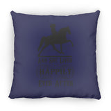 HAPPILY EVER AFTER (TWH Pleasure) Blk ZP18 Large Square Pillow