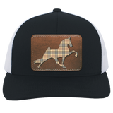 TENNESSEE WALKING HORSE PERFORMANCE LEATHER BURBURY 104C Trucker Snap Back - Patch