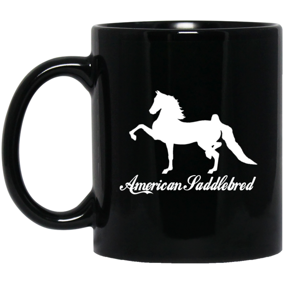 American Saddlebred 2 (white) BM11OZ 11oz Black Mug