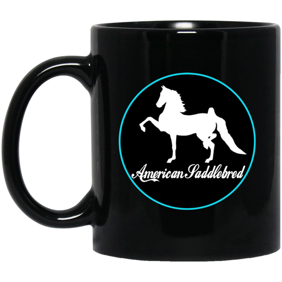 American Saddlebred BM11OZ 11oz Black Mug