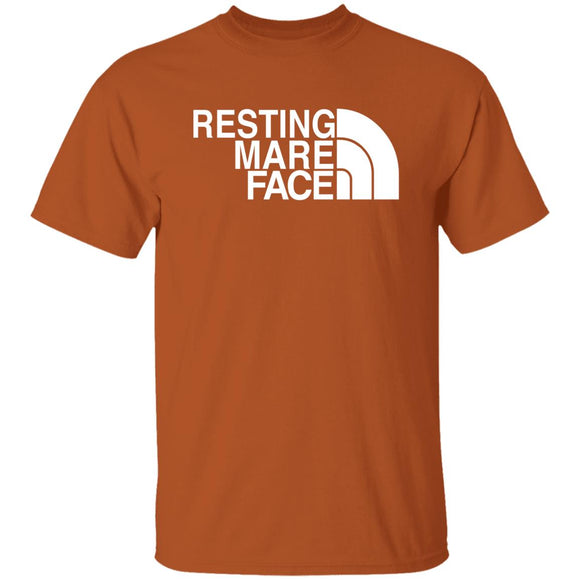 RESTING MARE FACE (white) G500 5.3 oz. T-Shirt