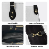 SADDLEBRED NATURAL PINK Luxury Women PU Tote Bag - Black Piping