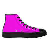 NASHVILLE BRAND NEON CONFUSED High Top Canvas Shoes - Black