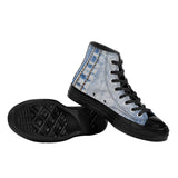 NASHVILLE BRAND BLUE JEAN FADE High Top Canvas Shoes - Black