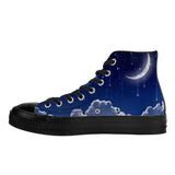 NASHVILLE BRAND MOON AND STARS JMD High Top Canvas Shoes - Black