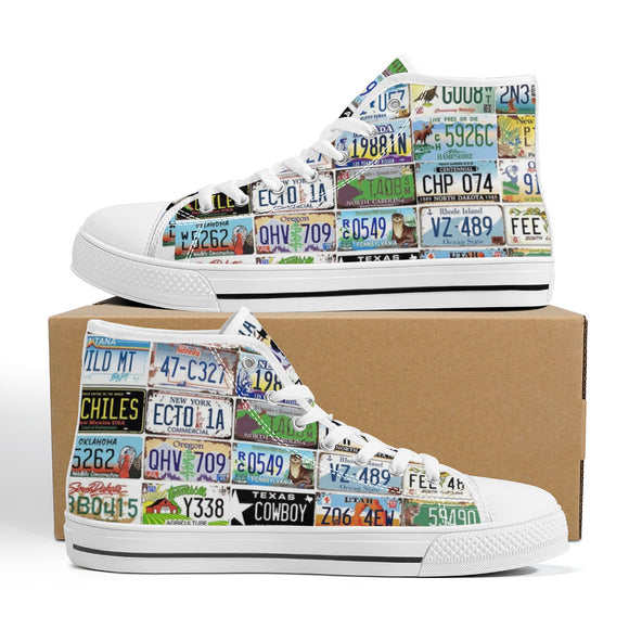 NASHVILLE BRAND I BE TRAVELIN High-Top Canvas Shoes