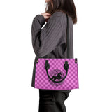 SADDLEBRED PINK AZTEC  Luxury Women PU Tote Bag - Black