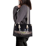 THE BIG OVAL Luxury Women PU Tote Bag
