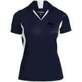 American Saddlebred 2 (black) LST655 Ladies' Colorblock Polo - My Pony Store