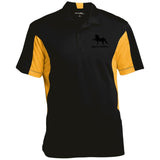 American Saddlebred 2 (black) ST655 Men's Colorblock Performance Polo - My Pony Store