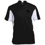 American Saddlebred 2 (black) ST655 Men's Colorblock Performance Polo - My Pony Store
