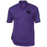 American Saddlebred 2 (black) ST695 Performance Textured Three-Button Polo - My Pony Store