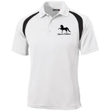 American Saddlebred 2 (black) T476 Moisture-Wicking Tag-Free Golf Shirt - My Pony Store