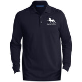 American Saddlebred 2 (white) K8000LS Men's EZCotton™ Long Sleeve Polo - My Pony Store