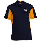 American Saddlebred 2 (white) ST655 Men's Colorblock Performance Polo - My Pony Store
