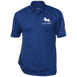 American Saddlebred 2 (white) ST695 Performance Textured Three-Button Polo - My Pony Store