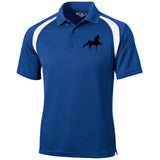 American Saddlebred (black) T476 Moisture-Wicking Tag-Free Golf Shirt - My Pony Store