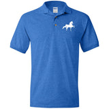 American Saddlebred (white) G880 Jersey Polo Shirt - My Pony Store