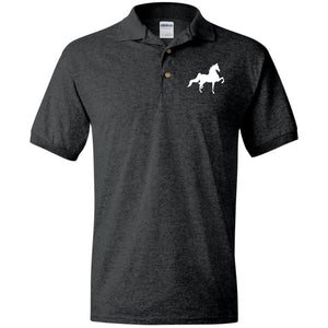 American Saddlebred (white) G880 Jersey Polo Shirt - My Pony Store