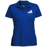 American Saddlebred (white) LST650 Ladies' Micropique Sport-Wick® Polo - My Pony Store