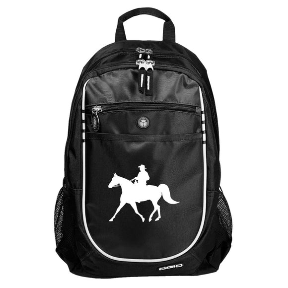 FOX TROTTER WITH MALE RIDER WHITE 711140 Rugged Bookbag - My Pony Store