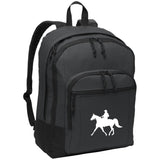 FOX TROTTER WITH MALE RIDER WHITE BG204 Basic Backpack - My Pony Store