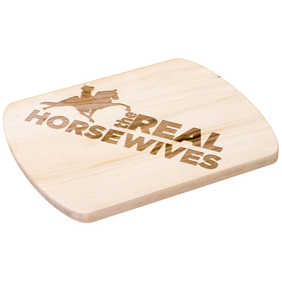 THE REAL HORSE WIVES TWH Hardwood Oval Cutting Board - My Pony Store