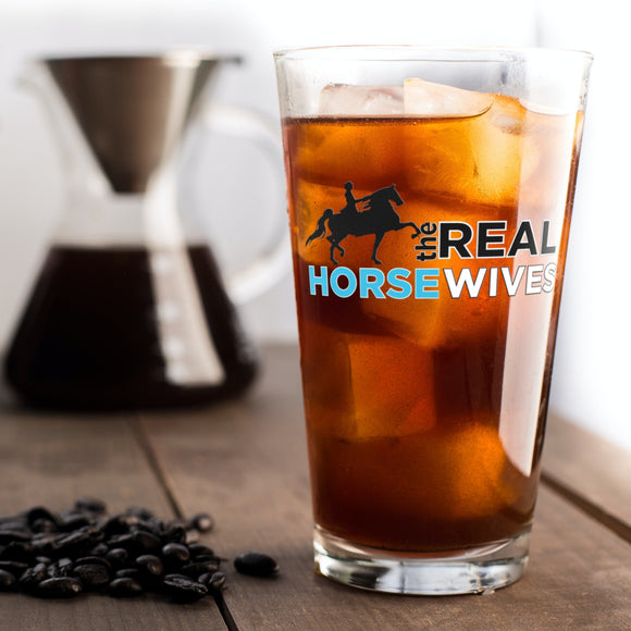 THE REAL SADDLEBRED WIVES DRINK WEAR 16OZ GLASS - My Pony Store